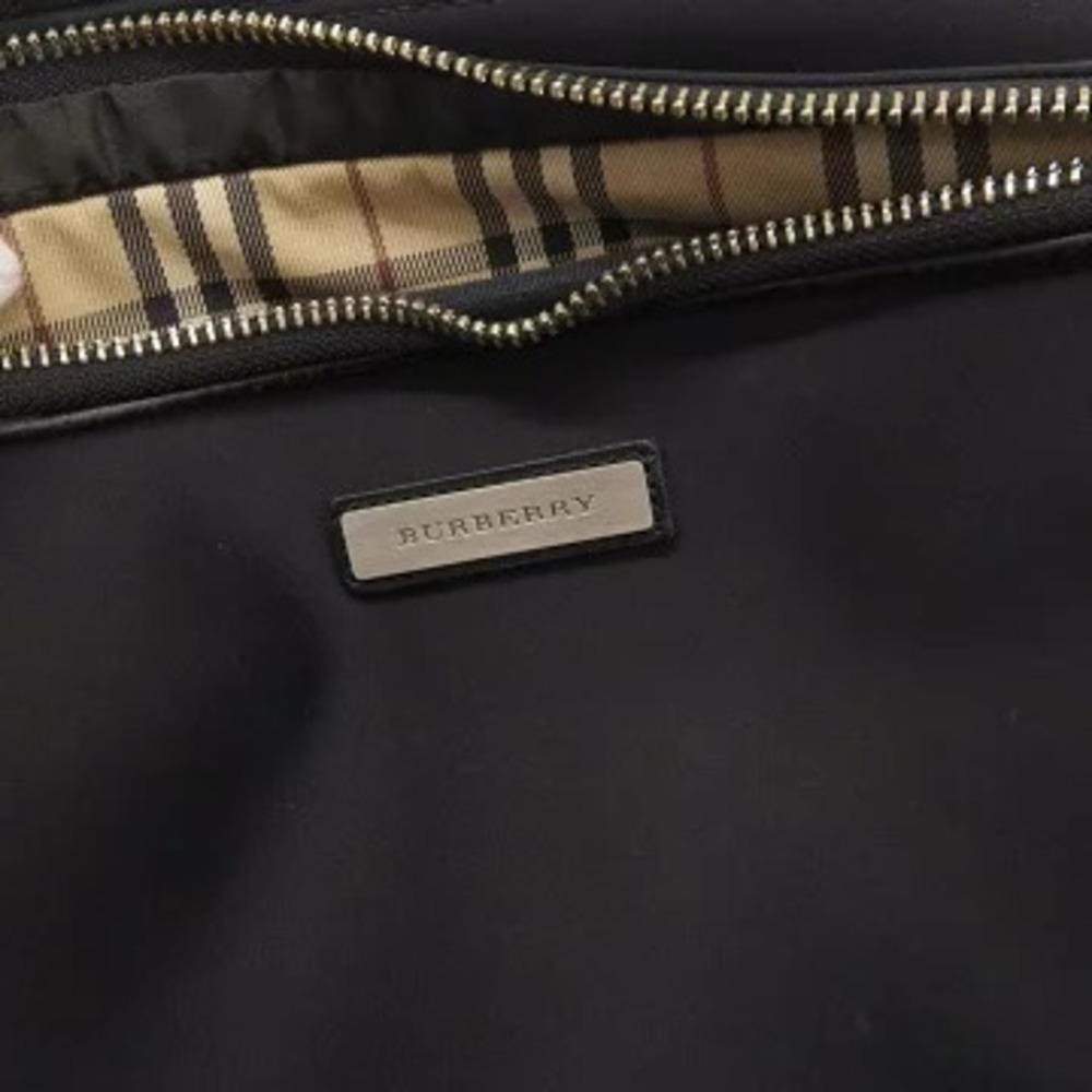 Burberry Double Zipper Shoulder Bag Black - Picture 9 of 9